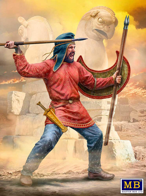 (SO) 1/32 Master Box Greco-Persian Wars Series Kit 8 Persian Lightly Armed Warrior Takabara
