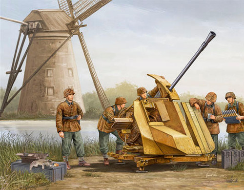 (SO) 1/35 Trumpeter FLAK 43 (German 3.7cm anti-aircraft gun)