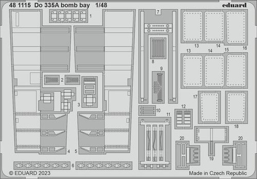 (SO) 1/48 Eduard Do 335A bomb bay for Tamiya