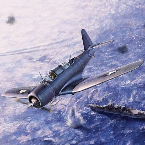 (SO) 1/48 Academy USN SB2U-3 Battle of Midway 80th Anniversary