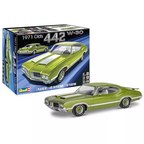 (SO) 1/24 Revell 1971 Oldsmobile 442 W-30 Plastic Model Kit