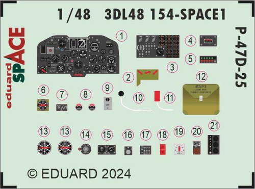 (SO) 1/48 Eduard P-47D-25 SPACE Space
