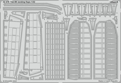 (SO) 1/32 Eduard Yak-9K landing flaps for ICM