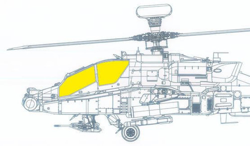 (SO) 1/32 Eduard Mask AH-64E for Takom