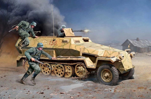 (SO) 1/35 Academy German Sdkfz251/1 AusfC Armored Half Track