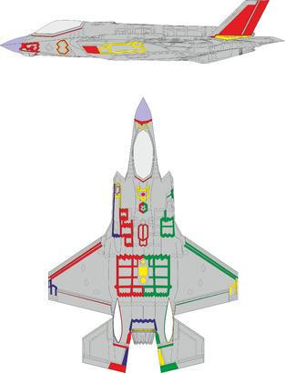 (SO) 1/48 Eduard Mask F-35A RAM coating early for Tamiya
