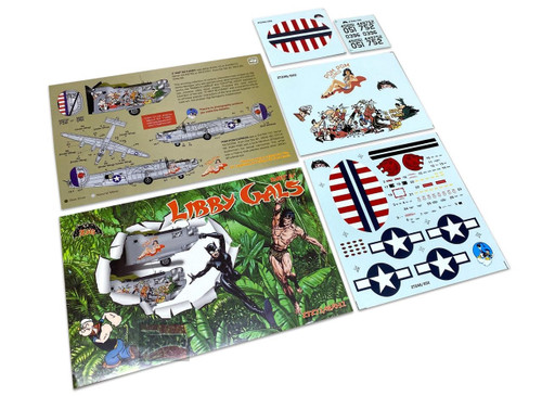 (SO) 1/48 Zotz Decals B-24 Liberator - Libby Gals Noseart