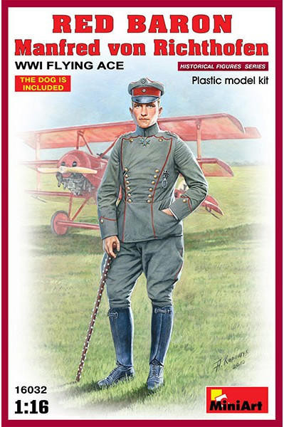(SO) 1/16 Miniart Red Baron. Manfred von Richthofen.WW1 Flying Ace