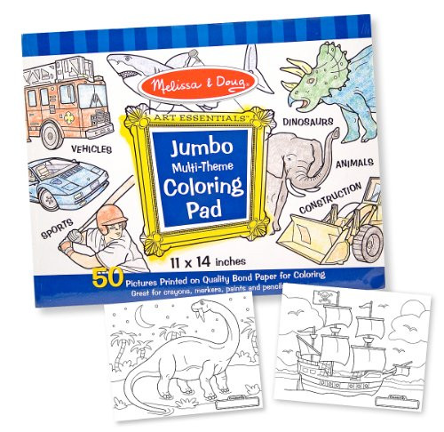 JUMBO COLORING PAD - BLUE