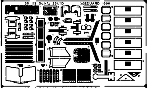 (SO) 1/35 Eduard Sd.Kfz.251/1 Ausf.D for Tamiya