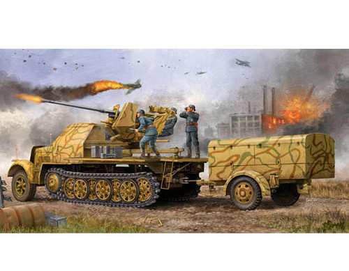 (SO) 1/35 Trumpeter German 3.7cm Flak 37 auf Selbstfahrlafette (Sd.Kfz.7/2 late version)