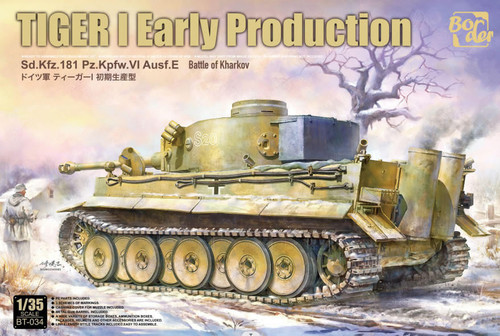 (SO) 1/35 Border Model Tiger I Sd.Kfz.181 Pz.Kpfw.VI Ausf. E EARLY Plastic Model Kit