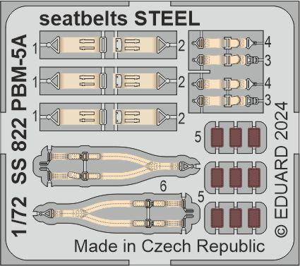 (SO) 1/72 Eduard PBM-5A seatbelts STEEL 1/72