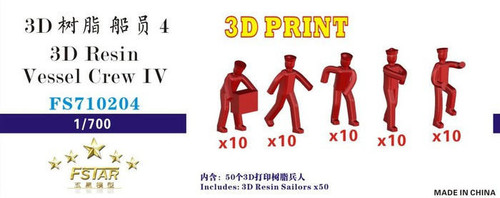 (SO) 1/700 Five Star Models Scale 3D Resin Vessel Crew IV