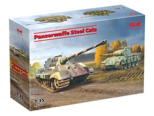 (SO) 1/35 ICM Panzerwaffe Steel Cats Plastic Model Kit