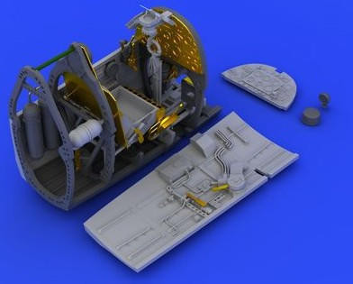 (SO) 1/48 Eduard Spitfire Mk VIII Cockpit for EDU (PE & Resin)