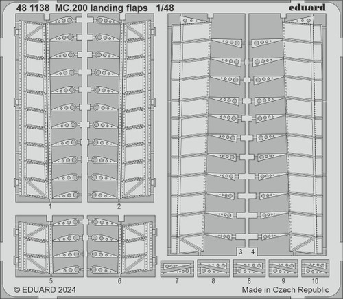 (SO) 1/48 Eduard MC.200 landing flaps 1/48