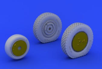 (SO) 1/32 Eduard P39 Late Wheels for KTY (PE & Resin)