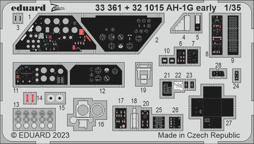 (SO) 1/32 Eduard AH-1G early Photo Etch
