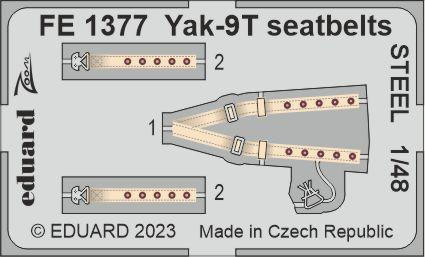 (SO) 1/48 Eduard Yak-9T seatbelts STEEL
