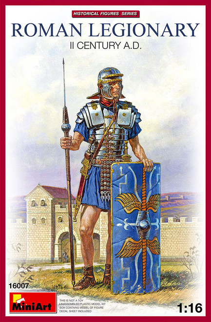 (SO) 1/16 Miniart Roman Legionary Ii Century A.D. Plastic Model Kit