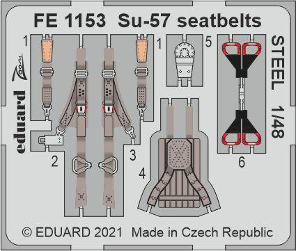 (SO) 1/48 Eduard Su-57 seatbelts Steel for Zvezda