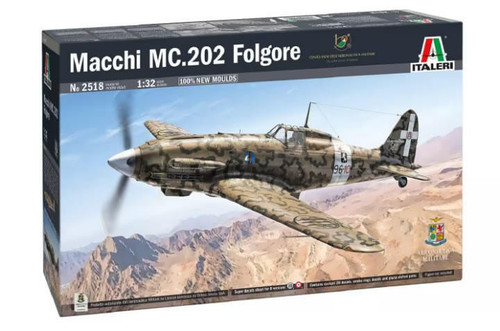 (SO) 1/32 Italeri MC 202 Folgore WWII Fighter Plastic Model Kit