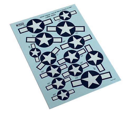 (SO) 1/48 Squadron Decals - Large Size USAAF Insignia June 28 1943 to January 14 1947