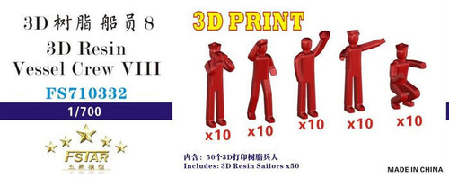 (SO) 1/700 Five Star Models Scale 3D Resin Vessel Crew VIII