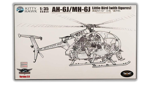 (SO) 1/35 Kitty Hawk AH-6J/MH-6J Little Bird (with figures) Plastic Model Kit