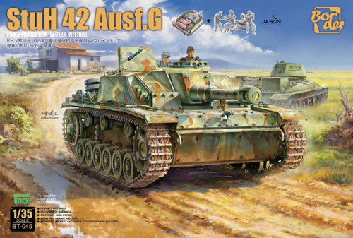 (SO) 1/35 Border Model StuH 42 Ausf.G EARLY w/Full Interior Plastic Model Kit