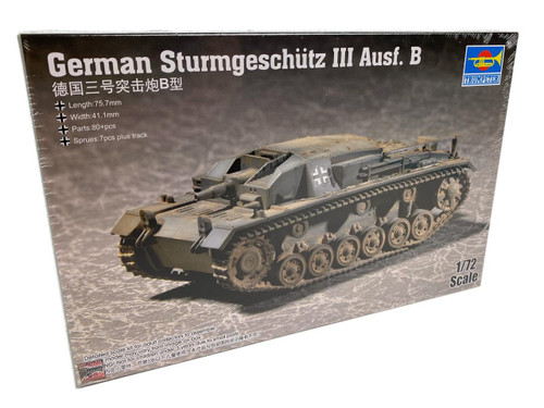 (SO) 1/72 Trumpeter German Assault Gun No. 3 Type B Plastic Model Kit