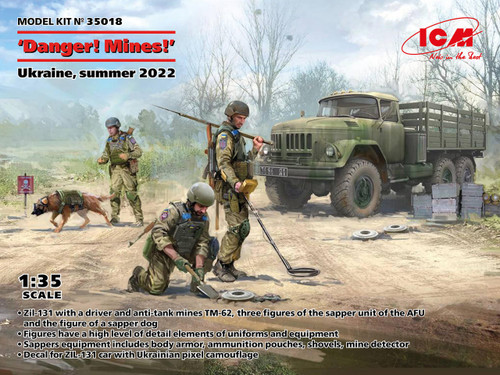(SO) 1/35 ICM Danger! Mines! Ukraine Summer 2022 Figure Set
