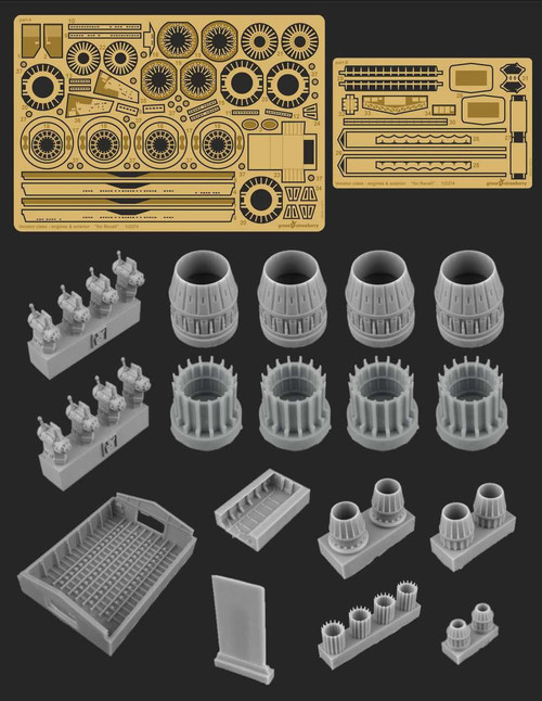 (SO) Green Strawberry 1/2274 Scale Venator Class - Engines & Exterior