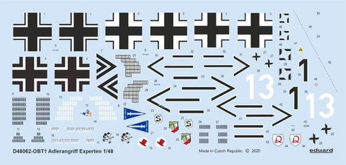 (SO) 1/48 Eduard Decal ADLERANGRIFF: Experten for Eduard