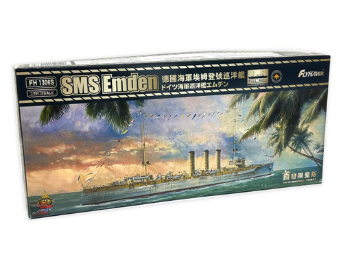 (SO) 1/700 Flyhawk SMS Emden DELUXE Plastic Model Kit