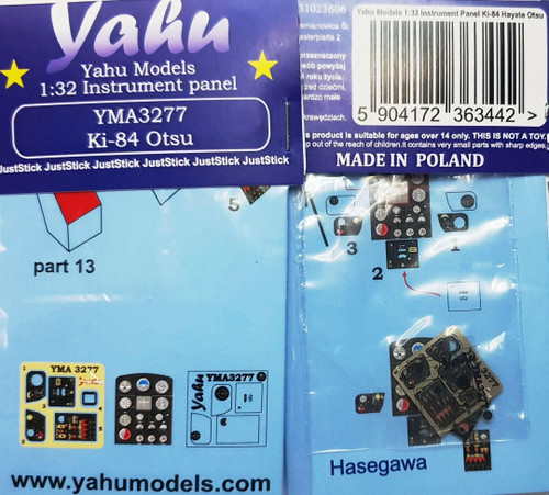 (SO) 1/32 YAHU Models Ki-84 Otsu Instrument Panel for Hasegawa
