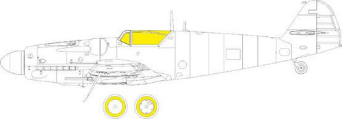 (SO) 1/72 Eduard S-199 Erla canopy Weekend Mask