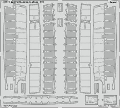 (SO) 1/24 Eduard Spitfire Mk.IXc landing flaps for Airfix