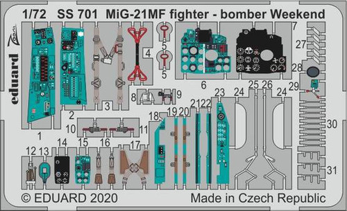 (SO) 1/72 Eduard MiG-21MF fighter-bomber Weekend for Eduard