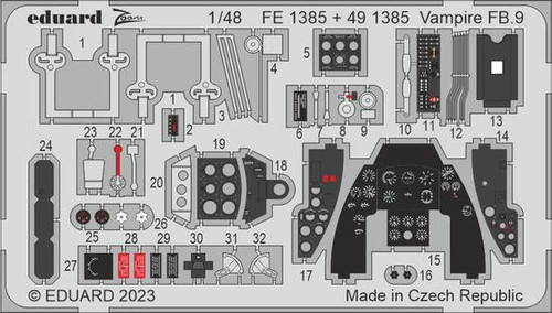 (SO) 1/48 Eduard Vampire FB.9 FE1385