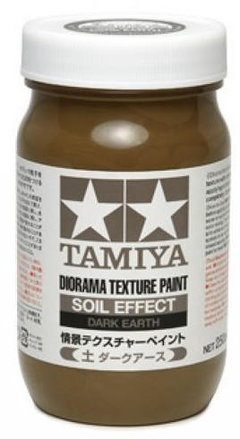 (SO) Tamiya Diorama Texture Soil Effect Dark Earth Paint (250ml Bottle)