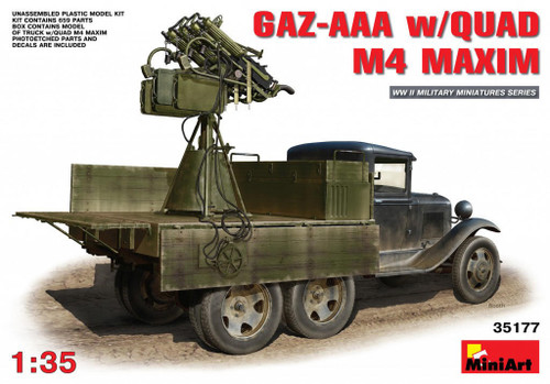 (SO) 1/35 Miniart GAZ-AAA w/QUAD M4 MAXIM