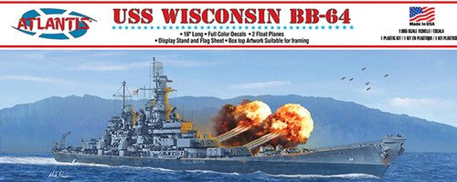 (SO) 1/600 Atlantis USS Wisconsin BB64 Battleship (formerly Monogram)