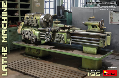 (SO) 1/35 Miniart Lathe Machine Plastic Model Kit