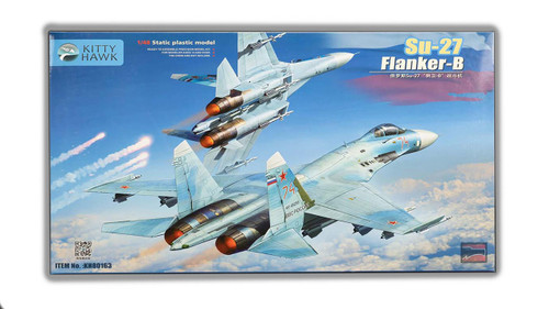 (SO) 1/48 Kitty Hawk Su-27 Flanker-B Plastic Model Kit