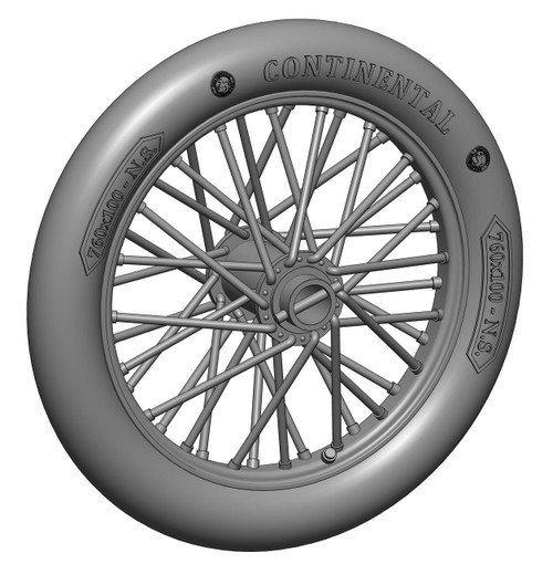 (SO) 1/48 Art Scale German 760x100 spoked wheels - 1 pair