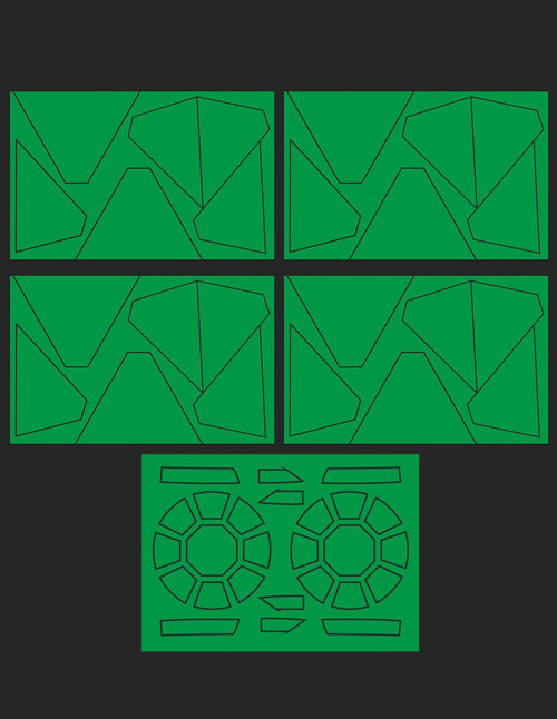 (SO) Green Strawberry Tie Fighter First order Paint Mask