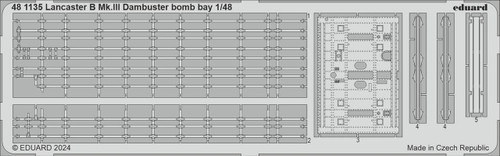 (SO) 1/48 Eduard Lancaster B Mk.III Dambuster bomb bay 1/48