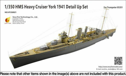 (SO) 1/350 Very Fire HMS York Detail Set (for Trumpeter)